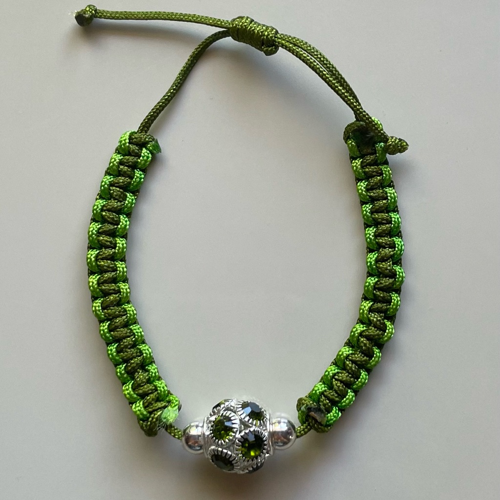 Brand New Rhinestone Charm Threaded Bracelet